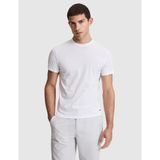 Pierre Cardin Erkek Beyaz Slim Fit %100 Pamuk Bisiklet Yaka Likralı Basic Tişört 50321129-VR013 - 3XL