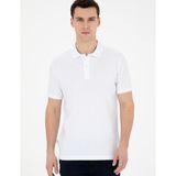 Pierre Cardin Erkek Beyaz Slim Fit Basic Tişört 50280754-VR013 - 3XL