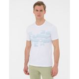 Pierre Cardin Erkek Beyaz Slim Fit Bisiklet Yaka T-Shirt 50241514-VR013 - 2XL