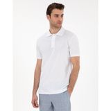 Pierre Cardin Erkek Beyaz Slim Fit Kıvrılmaz Polo Yaka Basic Tişört 50302561-VR013 - 2XL