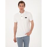 Pierre Cardin Erkek Beyaz Slim Fit Örme Dokulu Polo Yaka Tişört 50309959-VR013