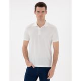Pierre Cardin Erkek Beyaz Slim Fit Polo Yaka Tişört 50310233-VR013