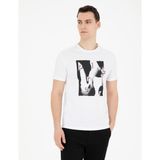 Pierre Cardin Erkek Beyaz Slim Fit Tişört 50282065-VR013 - XL