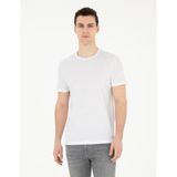 Pierre Cardin Erkek Beyaz Slim Fit Tişört 50284319-VR013 - 3XL