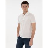 Pierre Cardin Erkek Beyaz Slim Fit Tişört 50302608-VR013