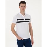 Pierre Cardin Erkek Beyaz Slim Fit Tişört 50310154-VR013 - 2XL