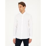Pierre Cardin Erkek Beyaz Slim Fit Uzun Kollu Gömlek 50293255-VR013