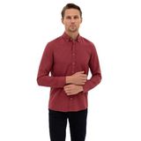 Pierre Cardin Erkek Bordo Gömlek Desenli 50316751-VR014