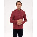 Pierre Cardin Erkek Bordo Gömlek Desenli 50316751-VR014