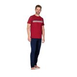 Pierre Cardin Erkek Bordo Pijama Takımı,%96 Viskoz%4 Elastan, S Beden