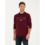 Pierre Cardin Erkek Bordo Regular Fit Bisiklet Yaka Sweatshirt 50279532-VR014