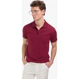 Pierre Cardin Erkek Bordo Slim Fit %100 Pamuk Kıvrılmaz Düğmeli Polo Yaka Basic Tişört 50325323-VR014