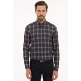Pierre Cardin Erkek Bordo Slim Fit Gömlek