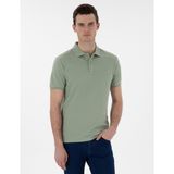 Pierre Cardin Erkek Çağla Yeşili Slim Fit Kıvrılmaz Polo Yaka Basic Tişört 50302561-VR016