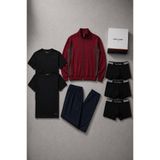 Pierre Cardin Erkek Çeyizlik Set Bordo Lisanslı Kutulu 6'lı Eşofman Damat Seti