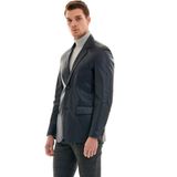 Pierre Cardin Erkek Deri Ceket - S - Lacivert