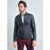 Pierre Cardin Erkek Deri Ceket - XL - Lacivert