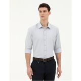 Pierre Cardin Erkek Dokuma Gömlek 1833433 - Gri - S