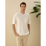 Pierre Cardin Erkek Ekru Comfort Fit Tişört 50289362-VR019 - XXL