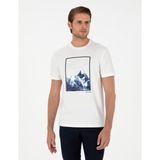 Pierre Cardin Erkek Ekru Regular Fit Tişört 50290614-VR019 - 2XL