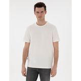 Pierre Cardin Erkek Ekru Regular Fit Tişört 50302581-VR019