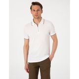 Pierre Cardin Erkek Ekru Slim Fit Polo Yaka Tişört 50307516-VR019 - 3XL