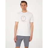 Pierre Cardin Erkek Ekru Slim Fit Tişört 50302587-VR019 - 2XL