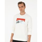 Pierre Cardin Erkek Ekru Sweatshirt 50292984-vr019