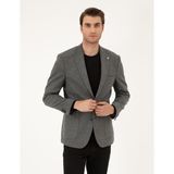 Pierre Cardin Erkek Füme Slim Fit Ceket 50293351-VR058 - 46 - 6 Drop