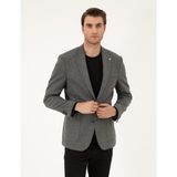 Pierre Cardin Erkek Füme Slim Fit Ceket 50293351-VR058 - 54 - 6 Drop