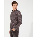 Pierre Cardin Erkek Gömlek - S - Kahverengi