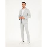 Pierre Cardin Erkek Gri Ex. Slim Fit Çizgili Spor Takım Elbise 50264939-VR024 - 56 - 6 Drop