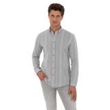 Pierre Cardin Erkek Gri Gömlek Desenli 50312373-VR024