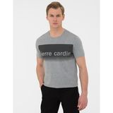 Pierre Cardin Erkek Gri Melanj Slim Fit Bisiklet Yaka Tişört 50241542-VR086