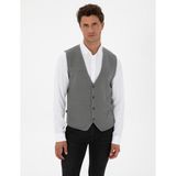 Pierre Cardin Erkek Gri Melanj Triko Yelek 50317313-VR086