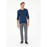 Pierre Cardin Erkek Gri Regular Fit Beli Yandan Lastikli Kanvas Pantolon 50295941-VR024 - 40 - 34