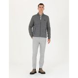 Pierre Cardin Erkek Gri Slim Fit Çizgili Kanvas Pantolon 50278471-VR024 - 36 - 30