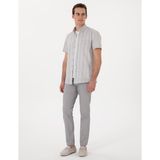 Pierre Cardin Erkek Gri Slim Fit Kanvas Pantolon 50308077-VR024 - 32