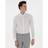 Pierre Cardin Erkek Gri Slim Fit Uzun Kollu Gömlek 50301557-VR024 - XL