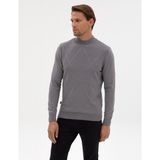 Pierre Cardin Erkek Gri Slim Fit Yarım Balıkçı Yaka Triko Kazak 50317520-VR024 - XL