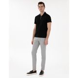 Pierre Cardin Erkek Gri Slim Fit Yazlık Kanvas Pantolon 50301803-VR024 - 33 - 32
