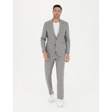Pierre Cardin Erkek Gri Slim Fit Yün Karışımlı Takım Elbise 50273542-VR024 - 56 - 6 Drop
