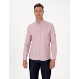Pierre Cardin Erkek Gül Kurusu Regular Fit Uzun Kollu Gömlek 50311487-VR026 - 2XL