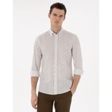 Pierre Cardin Erkek Haki Gömlek Desenli 50304595-VR027