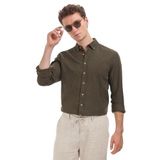 Pierre Cardin Erkek Haki Gömlek Desenli 50320941-VR027