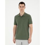 Pierre Cardin Erkek Haki Regular Fit Basic Tişört 50291576-VR027 - M