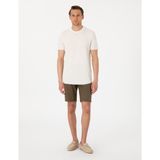 Pierre Cardin Erkek Haki Slim Fit Beli Lastikli Bağcıklı Dokuma Şort 50308148-VR027