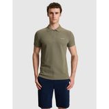 Pierre Cardin Erkek Haki Slim Fit Fermuarlı Polo Yaka Tişört 50327860-VR027 - 2XL