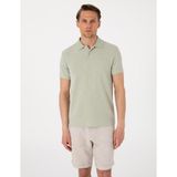 Pierre Cardin Erkek Haki Slim Fit Örme Dokulu Polo Yaka Tişört 50310171-VR027 - XL