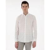Pierre Cardin Erkek Haki Slim Fit Uzun Kollu Gömlek 50304548-VR027